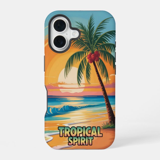 Funda Para iPhone 16 Espíritu Tropical (Reverso )