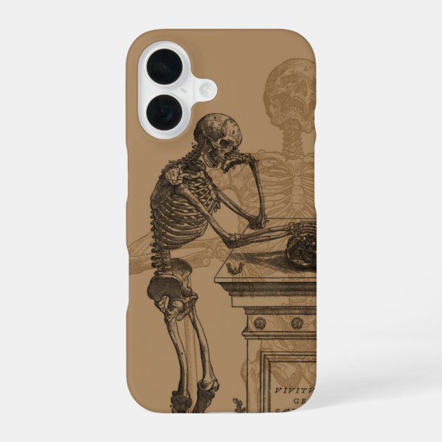 Funda Para iPhone 16 +[ Esqueletos y Muerte ]+ (Reverso )