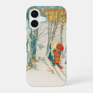 Funda Para iPhone 16 Esquí de invierno por Carl Larsson