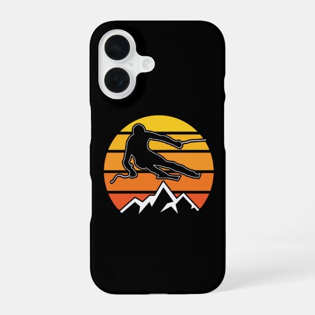 Funda Para iPhone 16 Esquí Retro (Reverso )