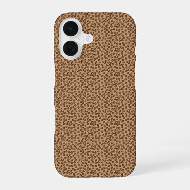 Funda Para iPhone 16 Estampado de estampado de leopardo (Reverso )