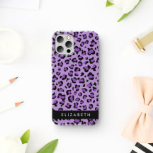 Estampado de leopardo, manchas, leopardo púrpura,