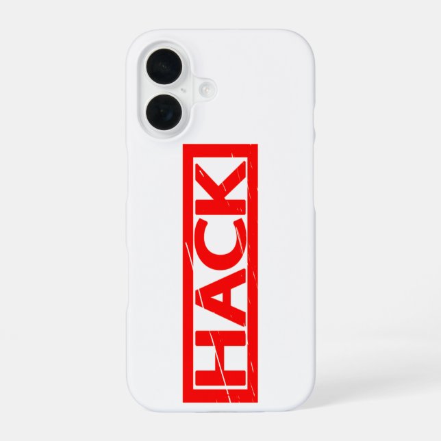 Funda Para iPhone 16 Estampilla de hackeo (Reverso )
