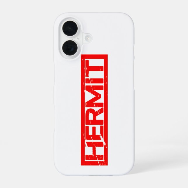 Funda Para iPhone 16 Estampilla de Hermit (Reverso )