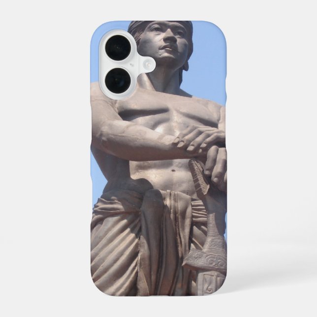 Funda Para iPhone 16 estatua frontal de lapu (Reverso )
