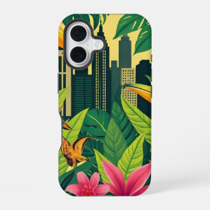 Funda Para iPhone 16 Estética de la Jungla Urbana