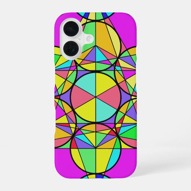 Funda Para iPhone 16 Estrella Caleidoscopio (Reverso )