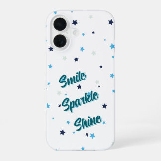 Funda Para iPhone 16 Estrellas Estéticas Simples – Sonríe Brillante Res