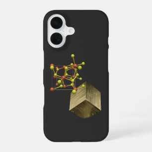 Funda Para iPhone 16 Estructura cristalina del mineral pirita