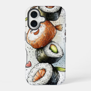 Funda Para iPhone 16 Estuche Anime Sushi Phone