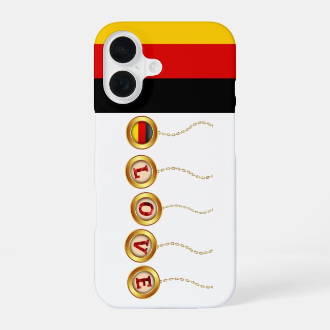 Funda Para iPhone 16 Estuche Apple IPhone de Love Germany (Reverso )