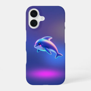 Funda Para iPhone 16 Estuche Cute Dolphin para iPhone - Teléfono protec