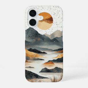 Funda Para iPhone 16 Estuche de teléfono circular Zen de montaña