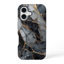 Estuche de teléfono con elegancia de piedra fractu