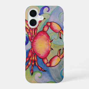 Funda Para iPhone 16 Estuche de teléfono de cangrejo feliz