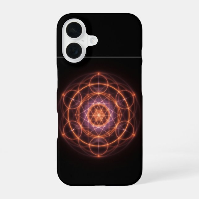 Funda Para iPhone 16 Estuche de teléfono de geometría sagrada (Reverso )