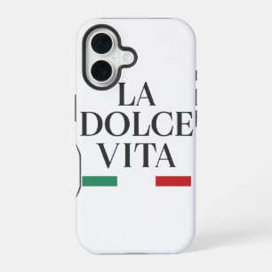 Funda Para iPhone 16 Estuche de teléfono italiano La Dolce Vita