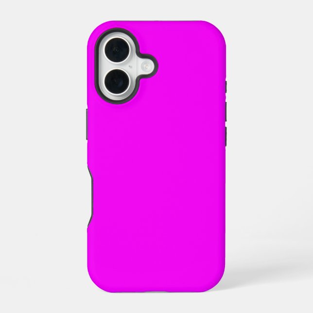 Funda Para iPhone 16 Estuche de teléfono magenta rosa dulce (Reverso )