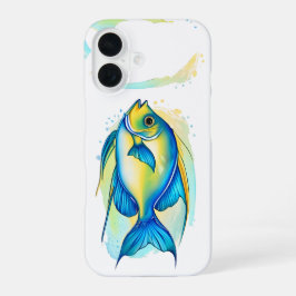 Funda Para iPhone 16 Estuche de teléfono - Watercolor Series: Angelfish