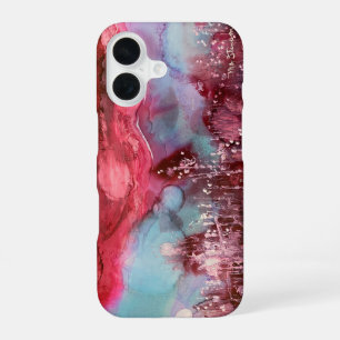 Funda Para iPhone 16 Estuche delgado para teléfono rojo mundial para iP