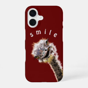 Funda Para iPhone 16 Estuche divertido para iPhone Ostrich
