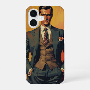 Funda Para iPhone 16 Estuche elegante para iPhone para hombres - Idea m
