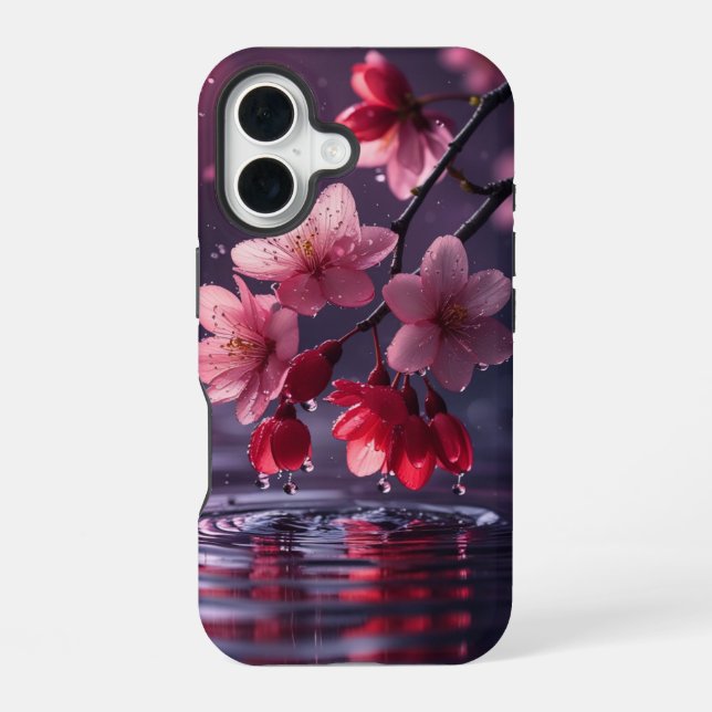 Funda Para iPhone 16 Estuche elegante para teléfono Sakura Blossom - Ja (Reverso )