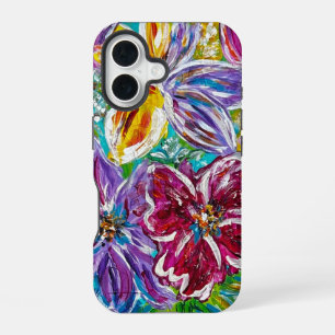 Funda Para iPhone 16 Estuche Floral para iPhone