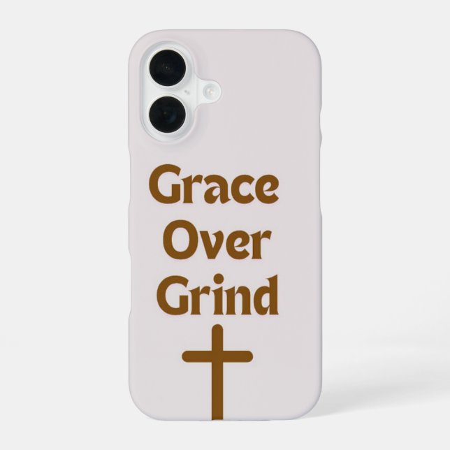 Funda Para iPhone 16 Estuche IPhone "Grace over Grind" (Reverso )