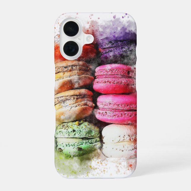 Funda Para iPhone 16 Estuche Macaroon Phone (Reverso )