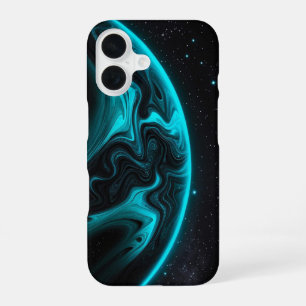 Funda Para iPhone 16 Estuche minimalista para teléfono negro con acento