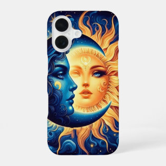 Funda Para iPhone 16 Estuche Mystical Sun and Moon Phone
