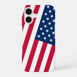 Funda Para iPhone 16 Estuche para iPhone Bandera Americana