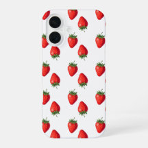 Estuche para iPhone con patrón de fresa
