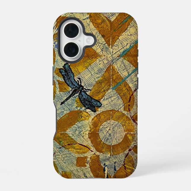 Funda Para iPhone 16 estuche para iPhone de libélula (Reverso )