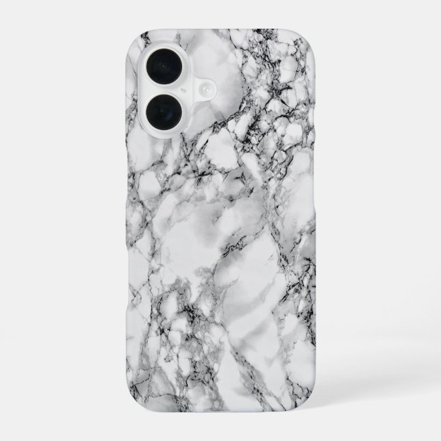 Funda Para iPhone 16 Estuche para iPhone de mármol (Reverso )
