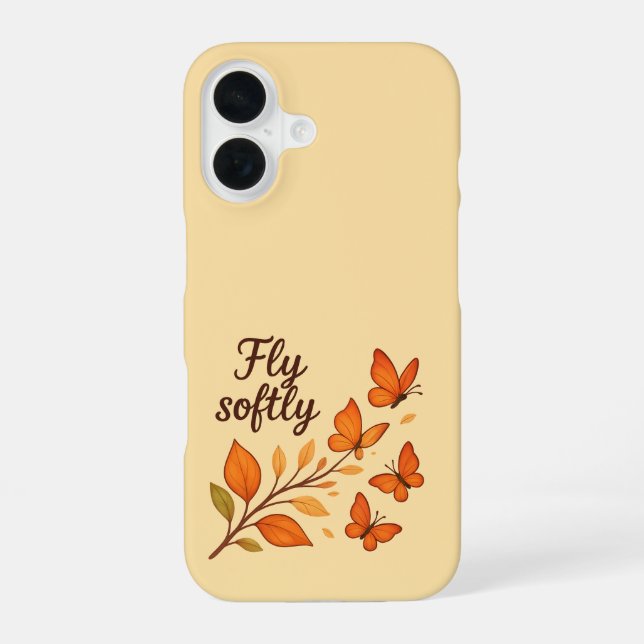 Funda Para iPhone 16 Estuche para iPhone Fly Softly (Reverso )