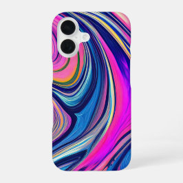 Funda Para iPhone 16 Estuche para iPhone Psychedelic Wave Flow