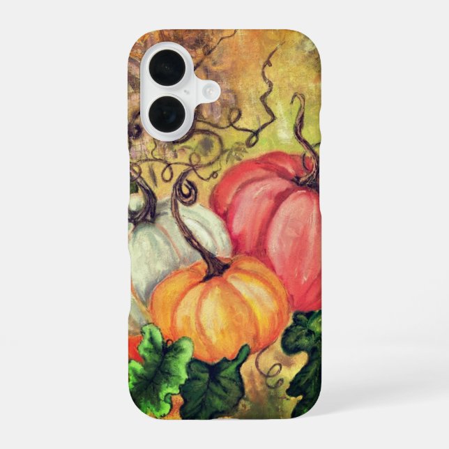 Funda Para iPhone 16 Estuche para iPhone Pumpkins (Reverso )