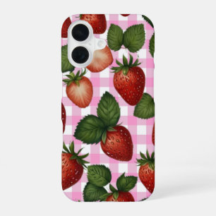 Funda Para iPhone 16 Estuche para iPhone Strawberry