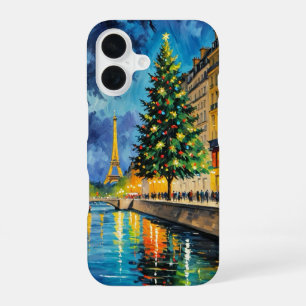 Funda Para iPhone 16 Estuche para iPhone y iPad navideños de París
