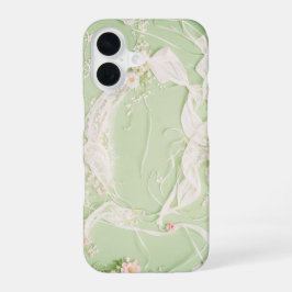 Funda Para iPhone 16 Estuche para teléfono de encaje floral romántico