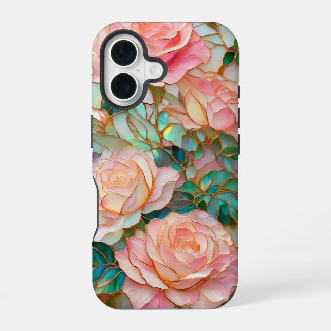 Funda Para iPhone 16 Estuche para teléfono de vidrio templado con efect (Reverso )