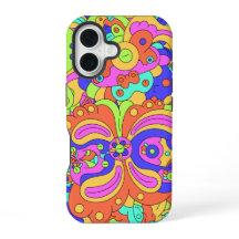 Estuche Psychedelic Distorted Faces para iPhone /