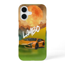 Estuche Sleek Sports Car Phone - Cov Durable y Ele