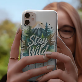 Funda Para iPhone 16 Estuche Stay Wild Phone | Armadura de arte natural