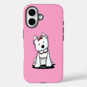 Funda Para iPhone 16 Estuche Westie Dog In Vress para iPhone
