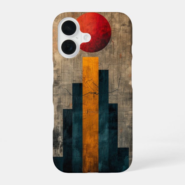 Funda Para iPhone 16 Estudio de Geometría Solar (Reverso )