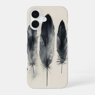 Funda Para iPhone 16 Estudio de pluma monocroma