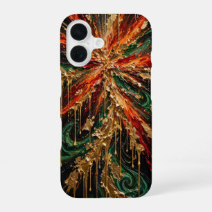 Funda Para iPhone 16 Explosión de joyas: vibrante esmeralda violeta ros